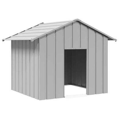 Dog House with Roof 131x101x102 cm Galvanised Steel