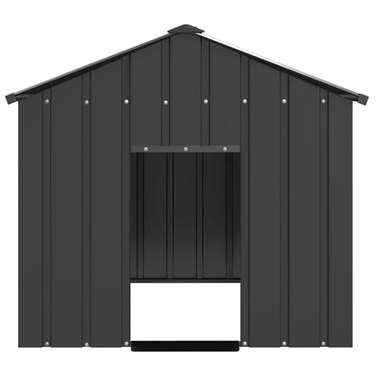 Dog House with Roof 113x153x101 cm Galvanised Steel