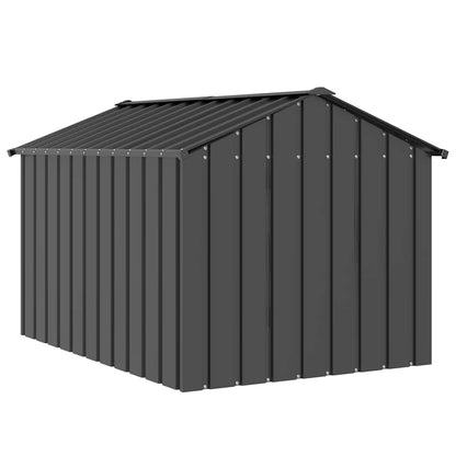 Dog House with Roof 113x153x101 cm Galvanised Steel