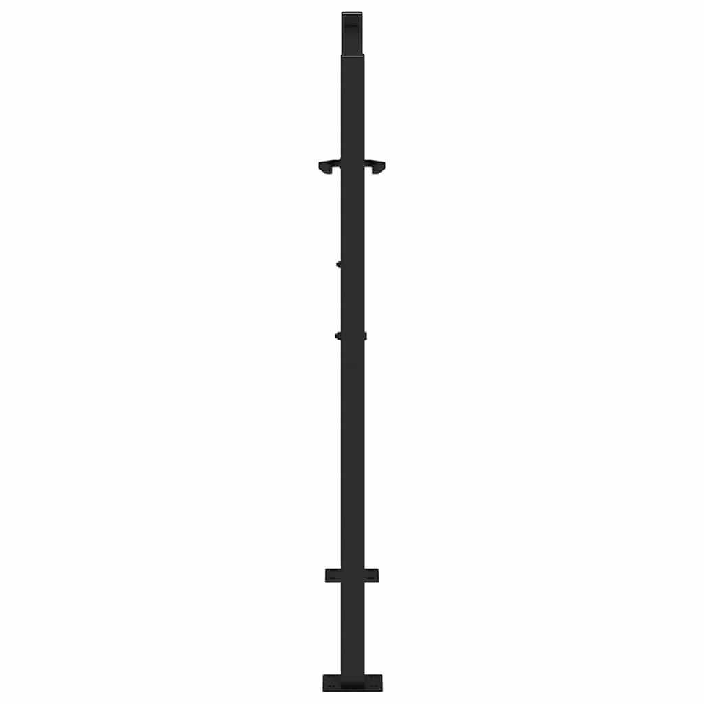 Garden Gate Black 100x100 cm Steel Light Design