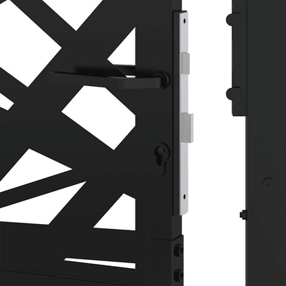 Garden Gate Black 100x100 cm Steel Light Design
