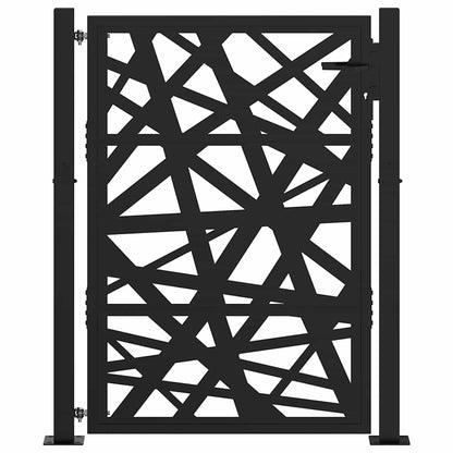 Garden Gate Black 100x125 cm Steel Light Design