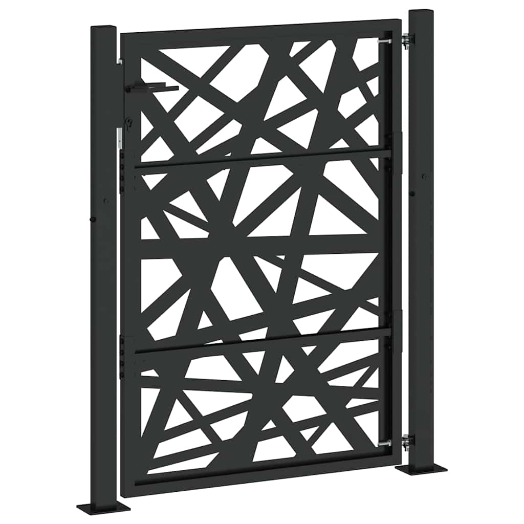 Garden Gate Black 100x125 cm Steel Light Design