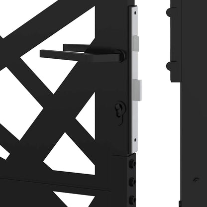 Garden Gate Black 100x125 cm Steel Light Design