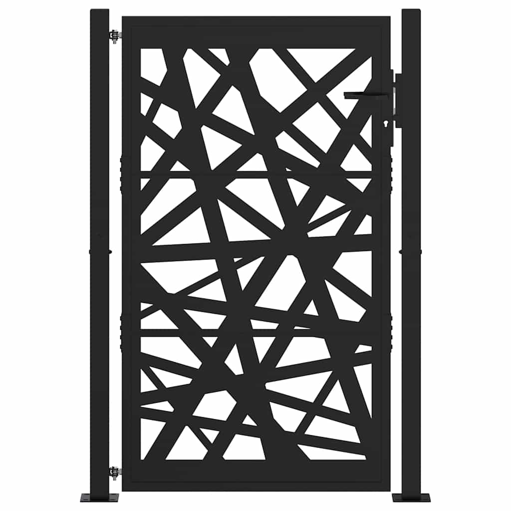 Garden Gate Black 100x150 cm Steel Light Design