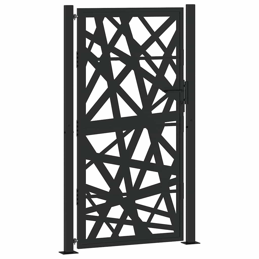 Garden Gate Black 100x175 cm Steel Light Design