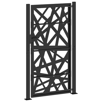 Garden Gate Black 100x175 cm Steel Light Design