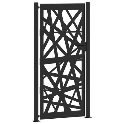 Garden Gate Black 100x200 cm Steel Light Design