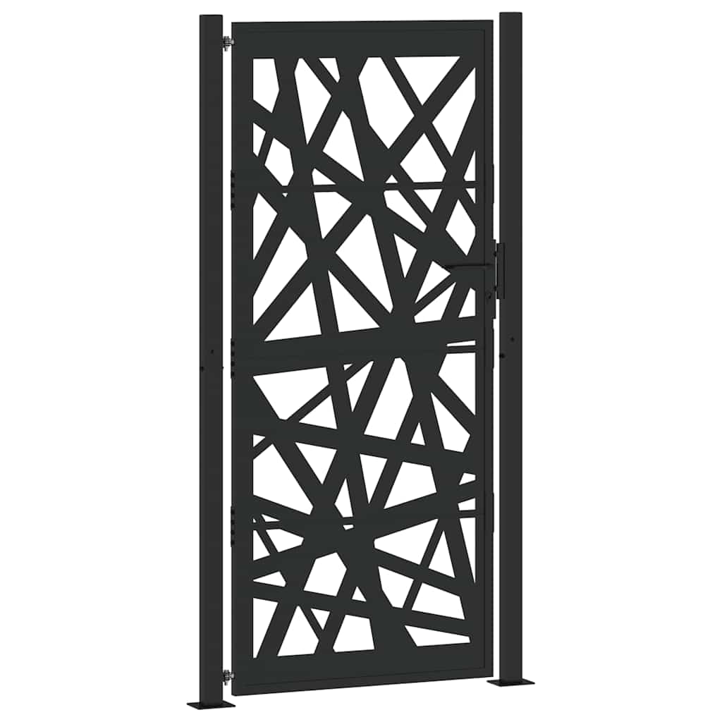 Garden Gate Black 100x200 cm Steel Light Design
