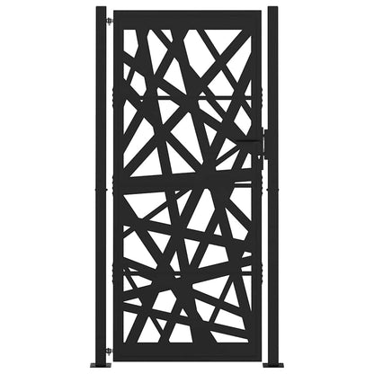 Garden Gate Black 100x200 cm Steel Light Design