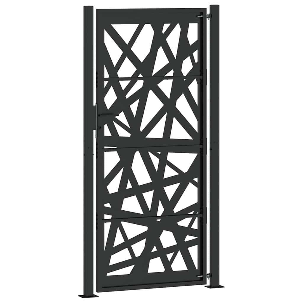 Garden Gate Black 100x200 cm Steel Light Design