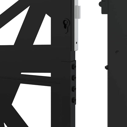 Garden Gate Black 100x200 cm Steel Light Design