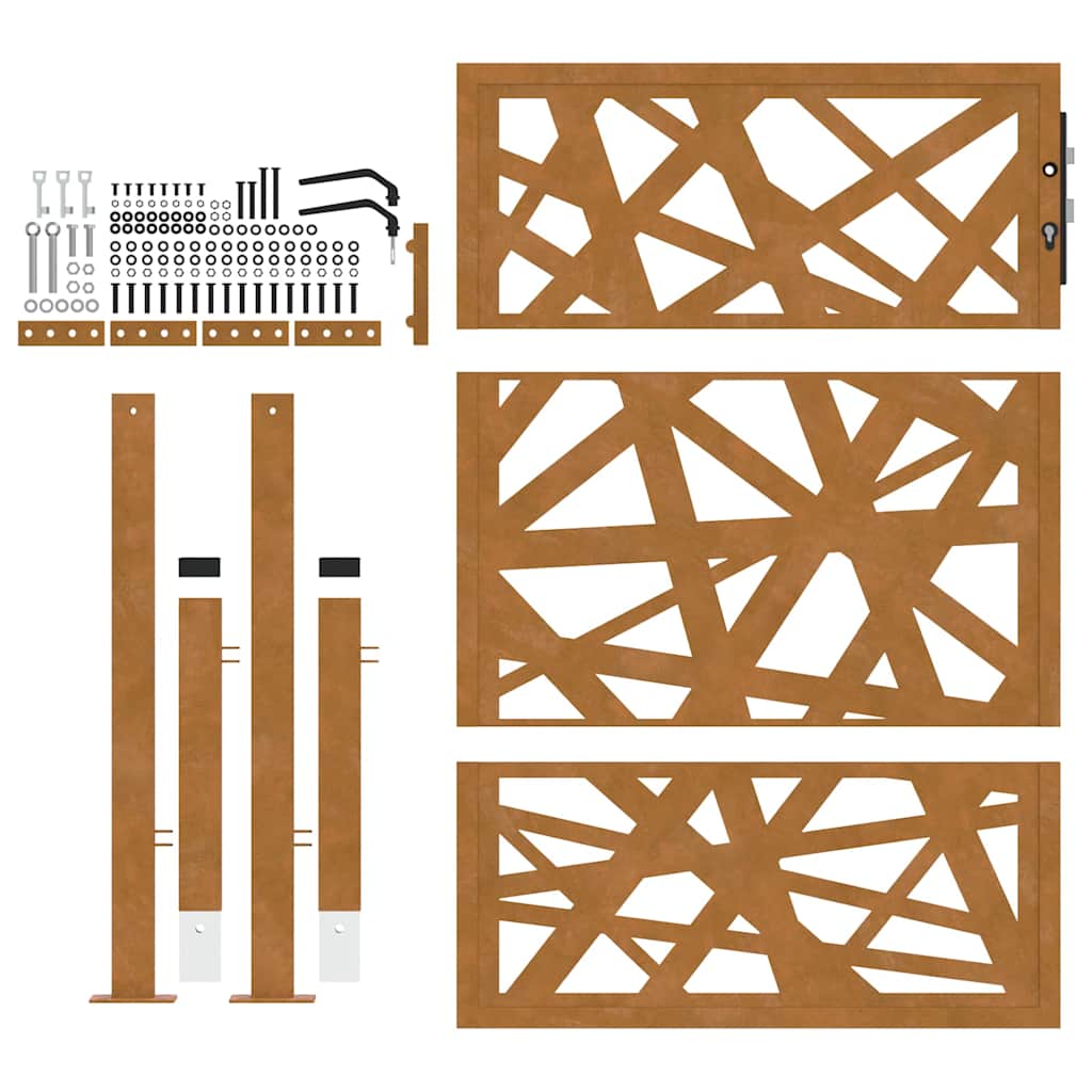 Garden Gate 100x125 cm Weathering Steel Light Design