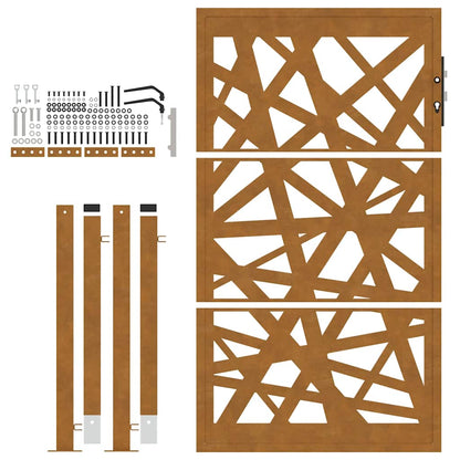 Garden Gate 100x150 cm Weathering Steel Light Design