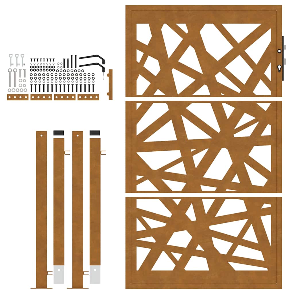 Garden Gate 100x150 cm Weathering Steel Light Design