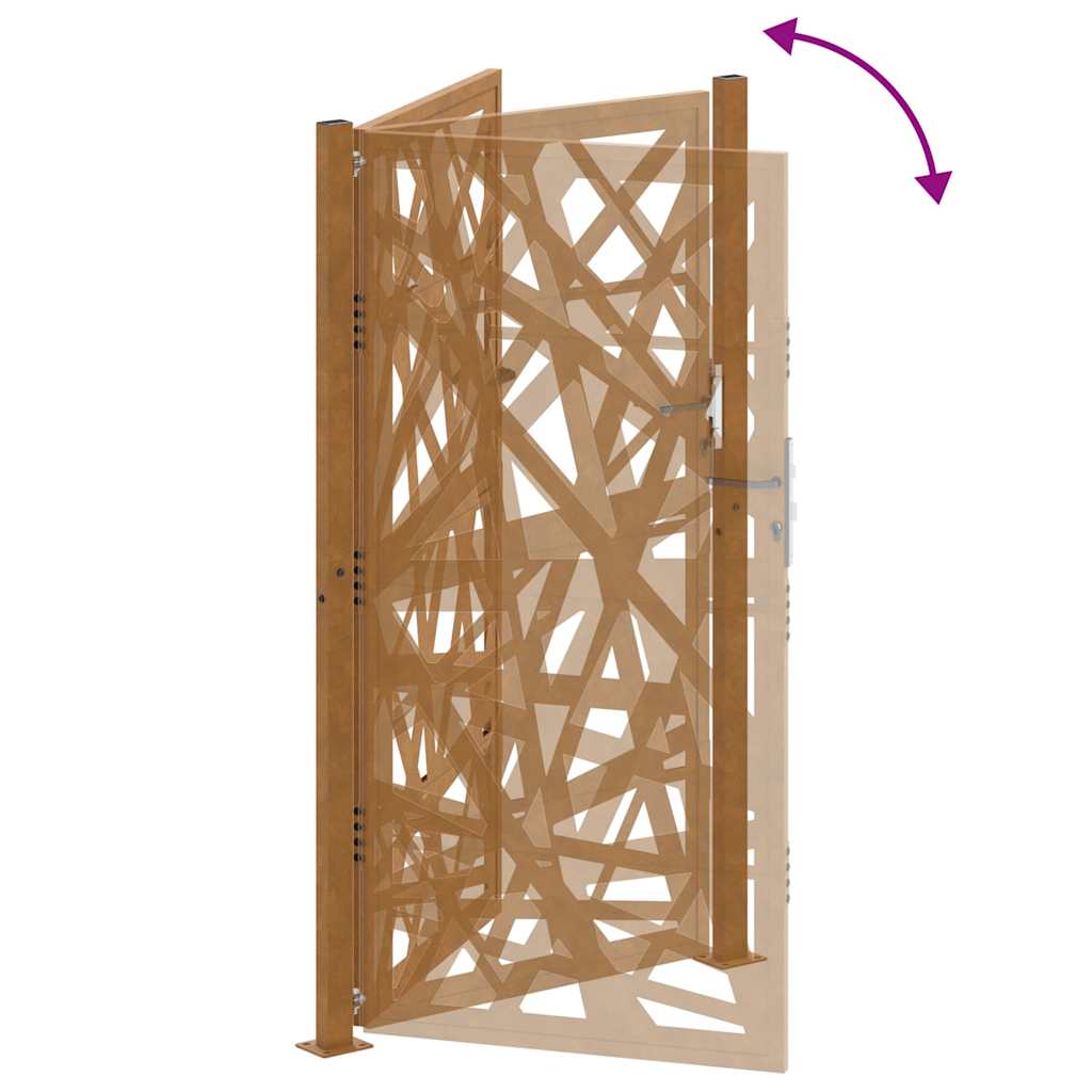 Garden Gate 100x175 cm Weathering Steel Light Design