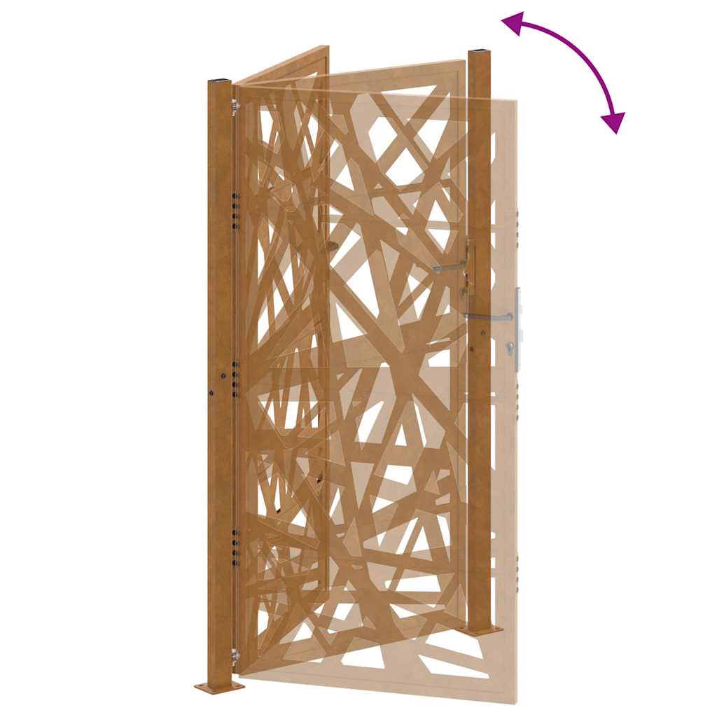 Garden Gate 100x175 cm Weathering Steel Light Design