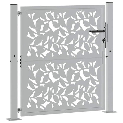 Garden Gate 100x100 cm Weathering Steel Leaf Design