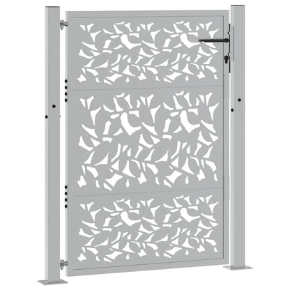 Garden Gate 100x125 cm Weathering Steel Leaf Design