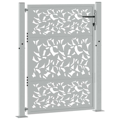 Garden Gate 100x125 cm Weathering Steel Leaf Design