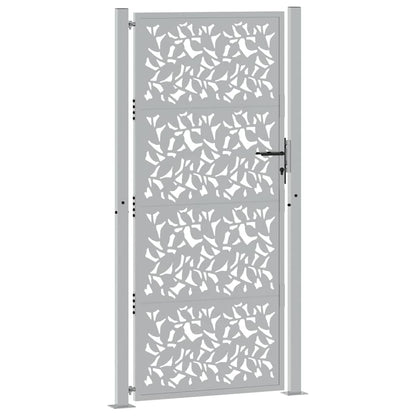 Garden Gate 100x200 cm Weathering Steel Leaf Design