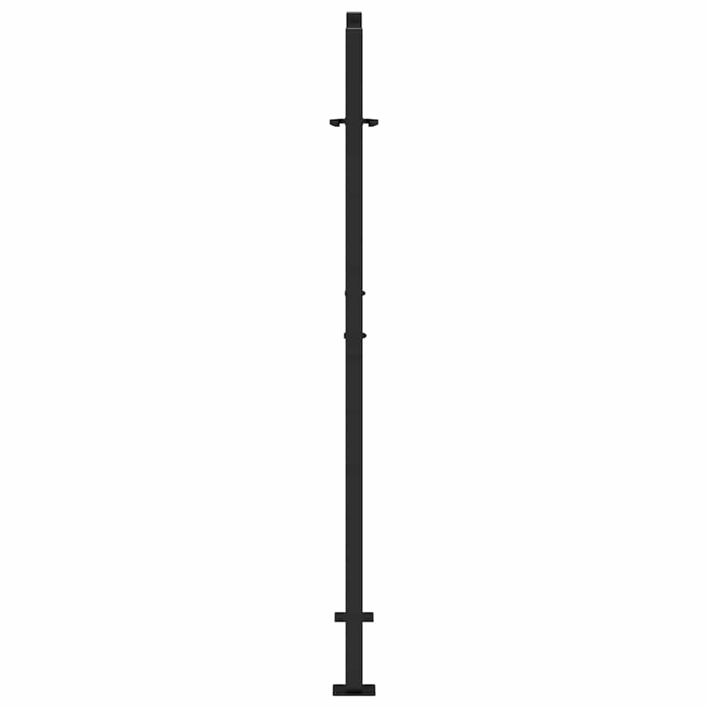 Garden Gate Black 100x150 cm Steel Wave  Design