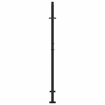Garden Gate Black 100x150 cm Steel Wave  Design