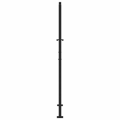 Garden Gate Black 100x175 cm Steel Wave Design