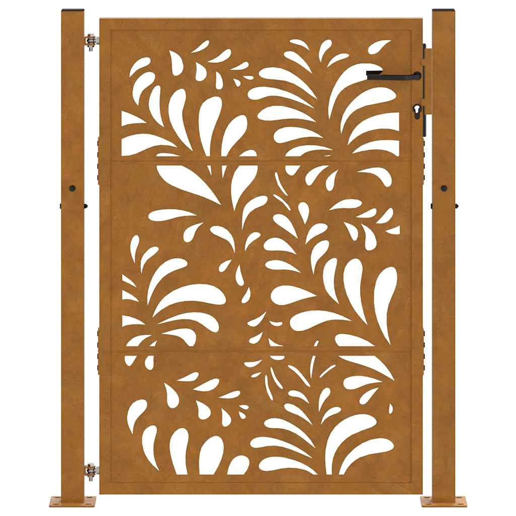 Garden Gate 100x125 cm Weathering Steel Wave Design