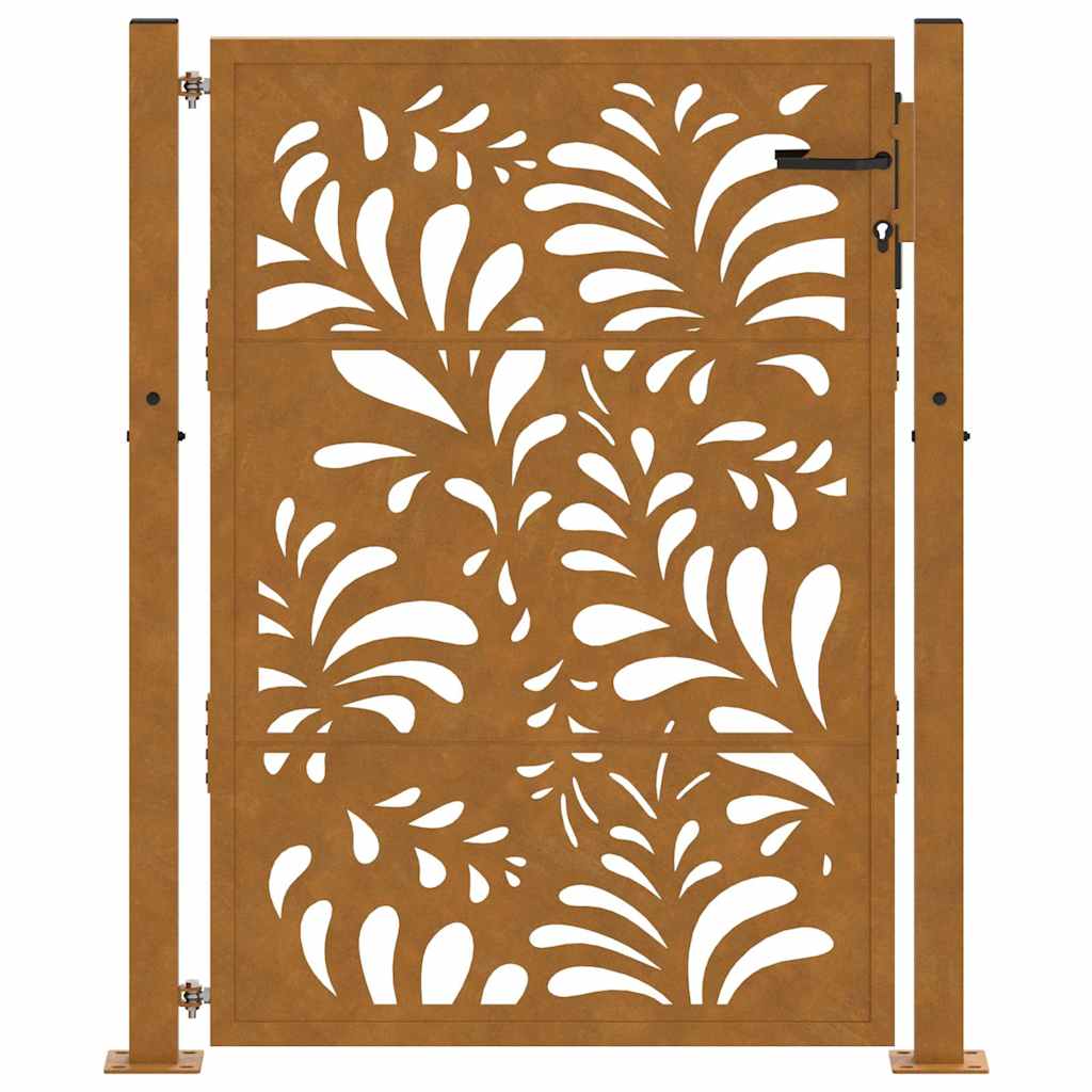 Garden Gate 100x125 cm Weathering Steel Wave Design