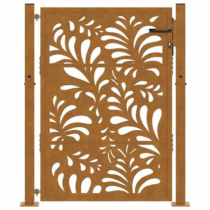 Garden Gate 100x125 cm Weathering Steel Wave Design