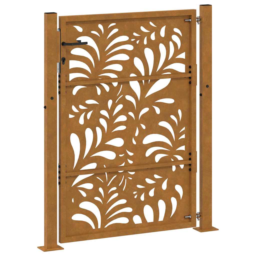 Garden Gate 100x125 cm Weathering Steel Wave Design