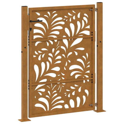Garden Gate 100x125 cm Weathering Steel Wave Design