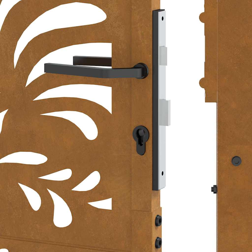 Garden Gate 100x125 cm Weathering Steel Wave Design