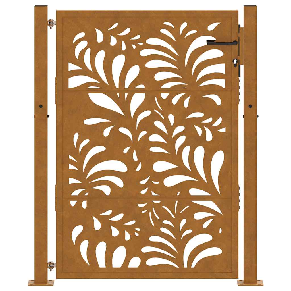 Garden Gate 100x150 cm Weathering Steel Wave Design