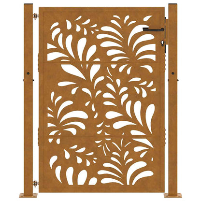 Garden Gate 100x150 cm Weathering Steel Wave Design
