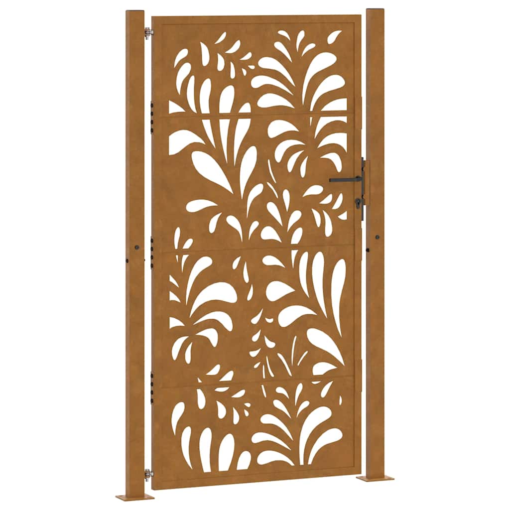 Garden Gate 100x175 cm Weathering Steel Wave Design