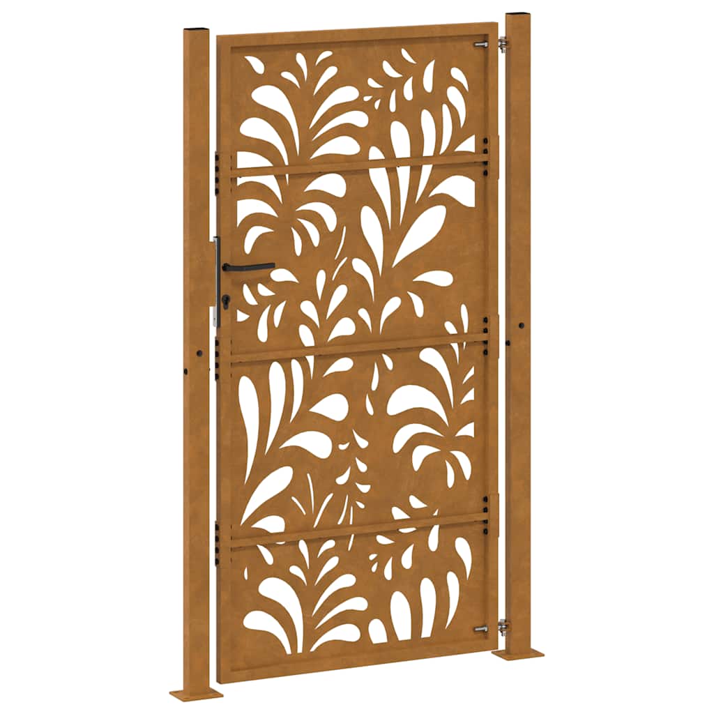 Garden Gate 100x175 cm Weathering Steel Wave Design