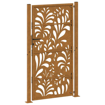 Garden Gate 100x200 cm Weathering Steel Wave Design