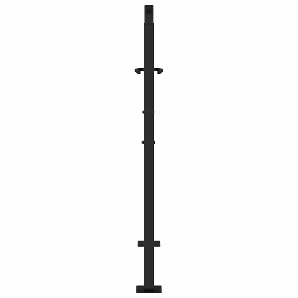 Garden Gate Black 100x100 cm Steel Trace Design