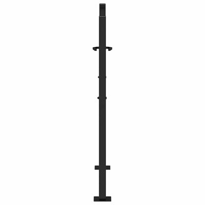 Garden Gate Black 100x100 cm Steel Trace Design