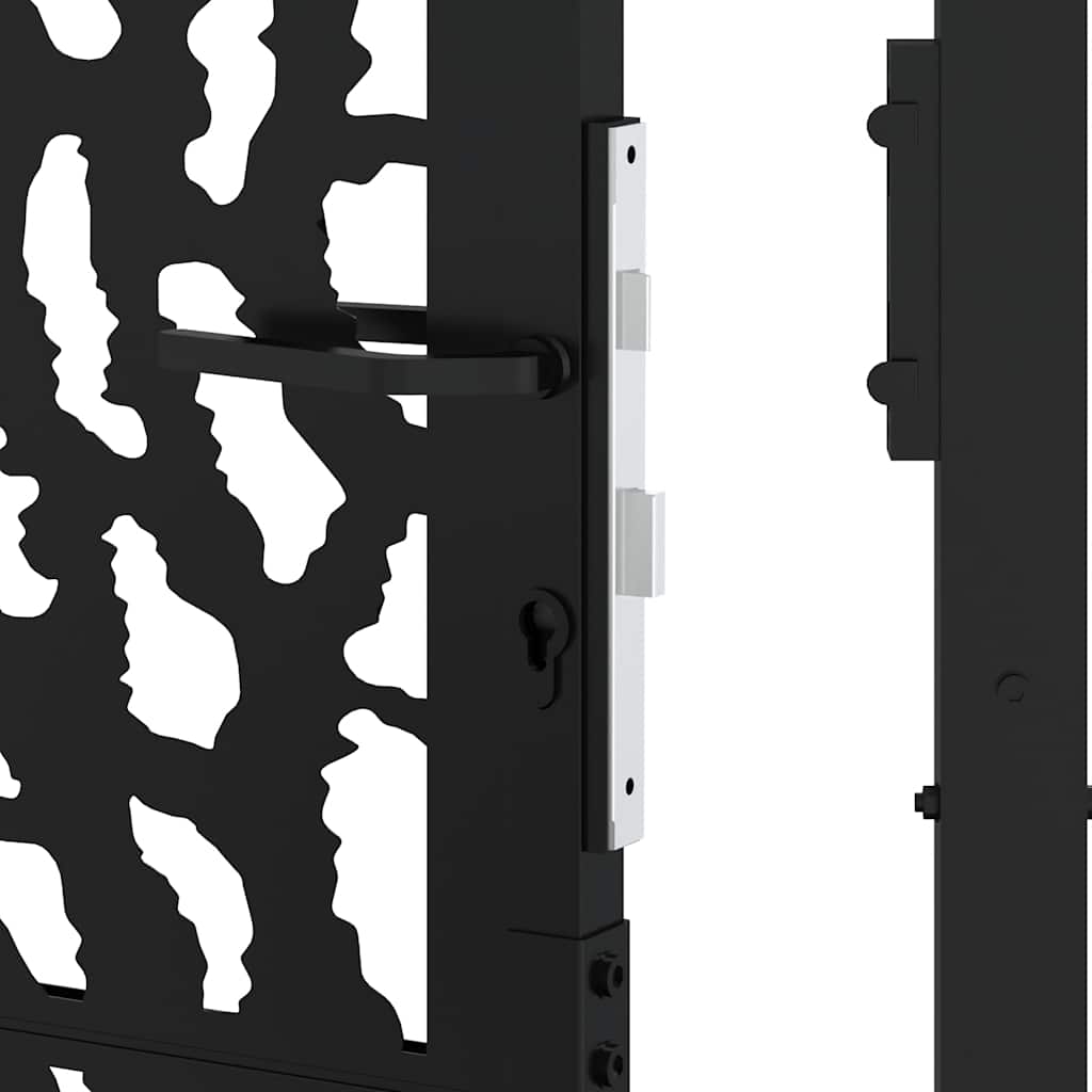 Garden Gate Black 100x100 cm Steel Trace  Design