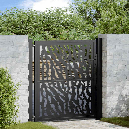 Garden Gate Black 100x100 cm Steel Trace  Design