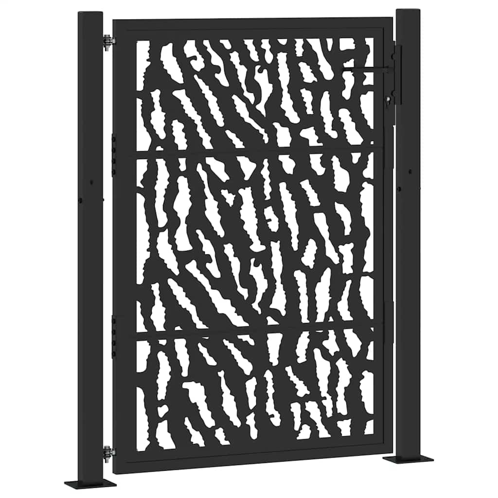 Garden Gate Black 100x125 cm Steel Trace  Design