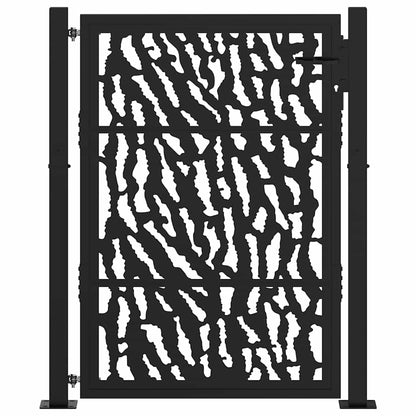 Garden Gate Black 100x125 cm Steel Trace  Design