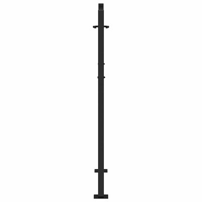 Garden Gate Black 100x125 cm Steel Trace Design