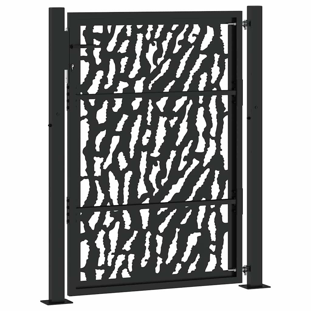 Garden Gate Black 100x125 cm Steel Trace  Design