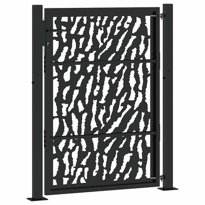 Garden Gate Black 100x125 cm Steel Trace  Design
