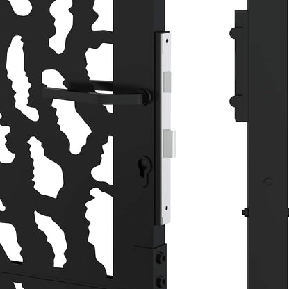 Garden Gate Black 100x125 cm Steel Trace  Design