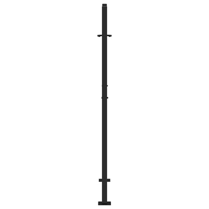 Garden Gate Black 100x150 cm Steel Trace Design